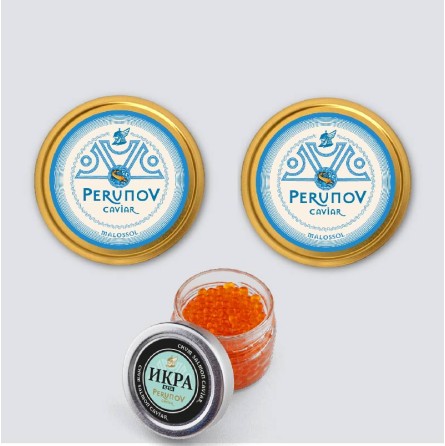 Box Degustazione Caviale Premium: Osietra 125g + Sevruga 125g con 100g Caviale di Salmone Keta in Omaggio